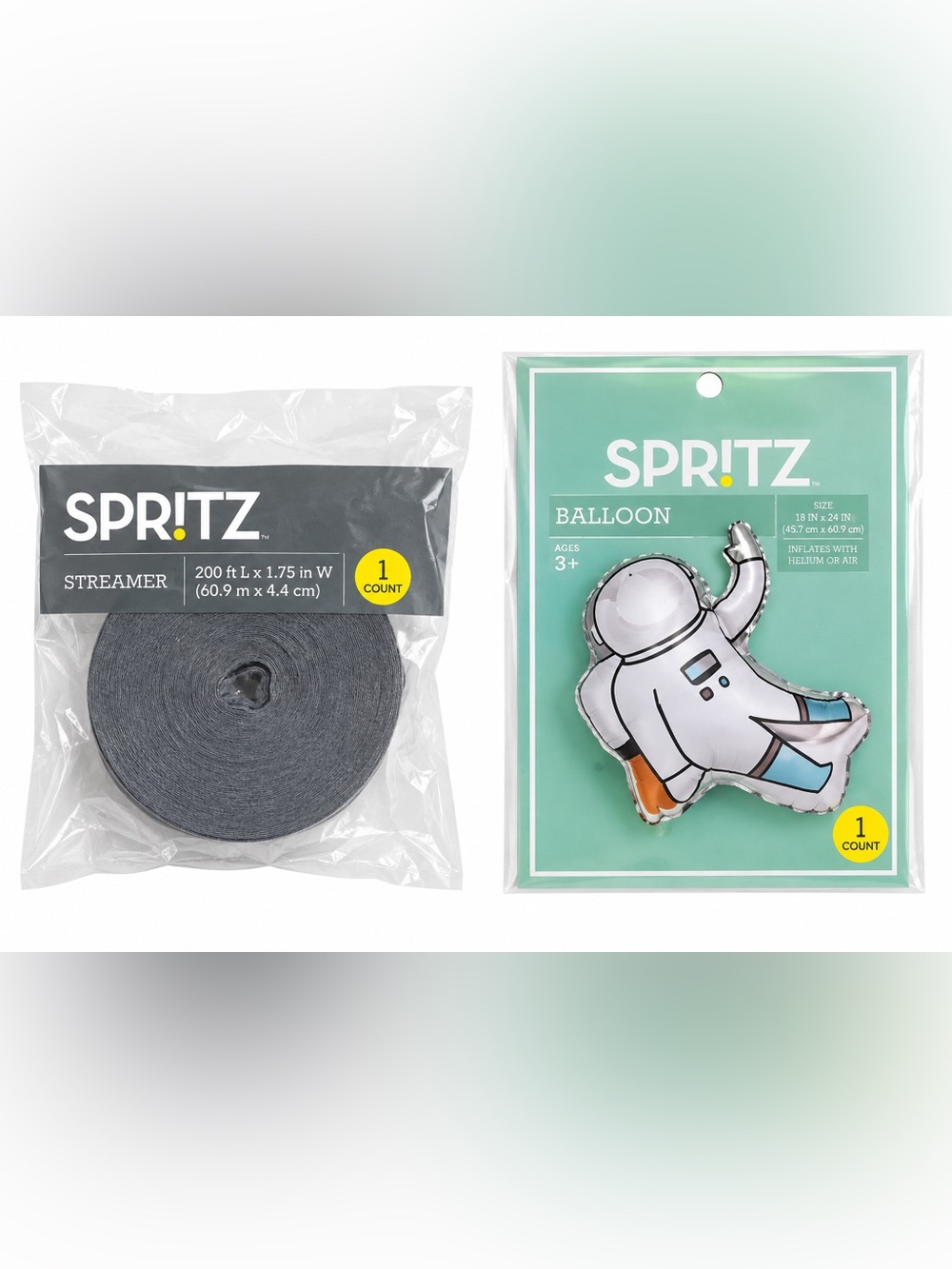 NWT Spritz astronaut balloon and streamer
